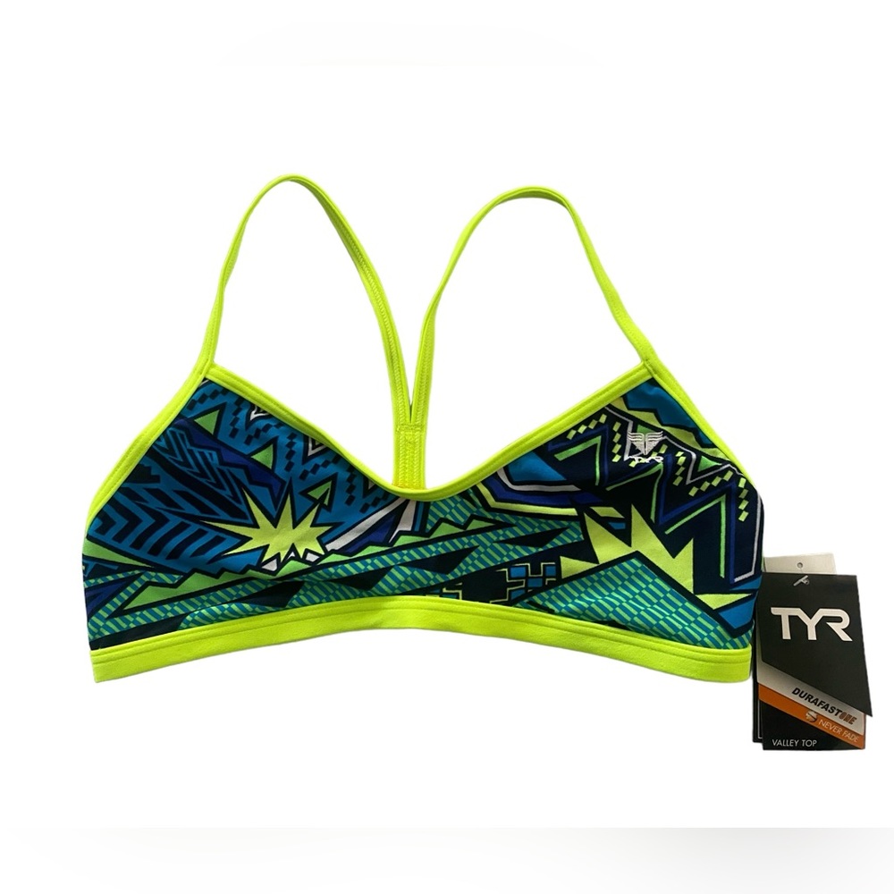 TYR Durafastone Low Neckline, Sleek, Flexible Straps, Open, Y-back Valley Top